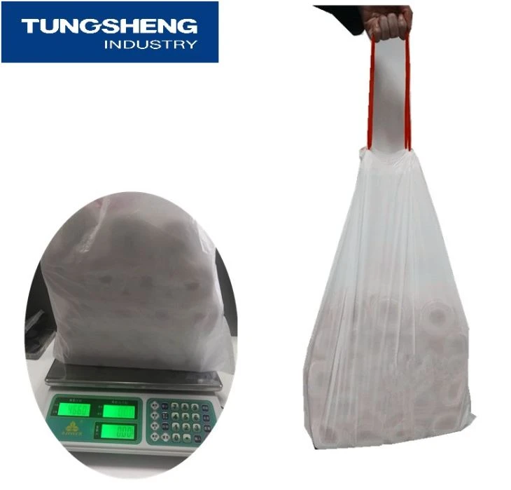 White Drawstring Trash Bags
