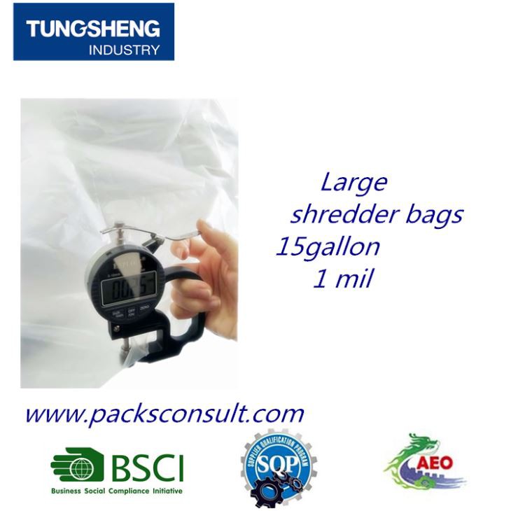 Large Shredder Bags 15 Gallon