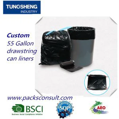 55 Gallon Drawstring Can Liners