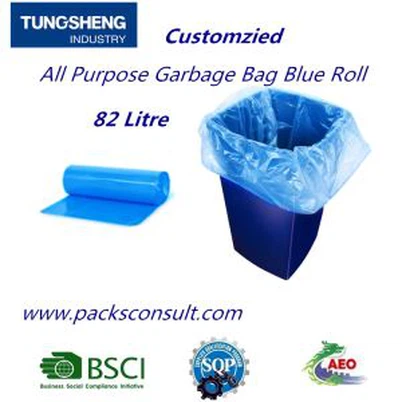 82 Liter All Purpose Garbage Bag Blue Roll