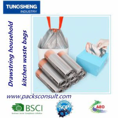Drawstring Household Kitchen Waste Bags