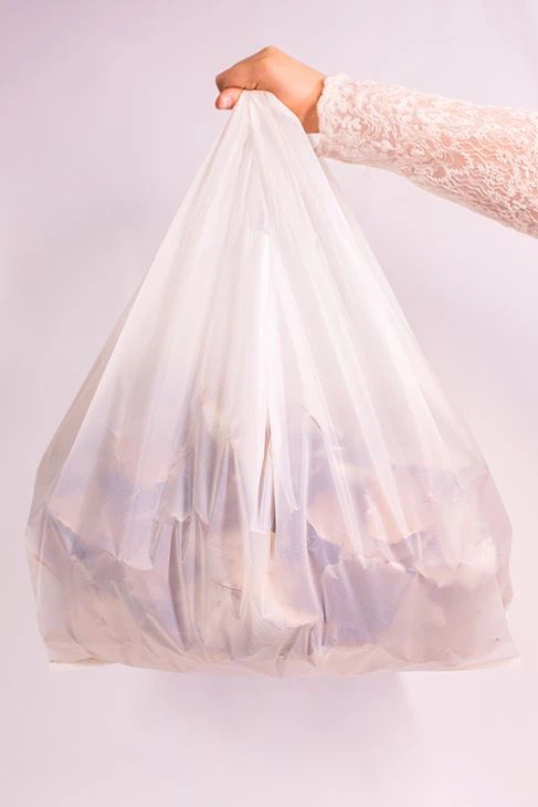 100% Compostable T-shirt Bags Small Size