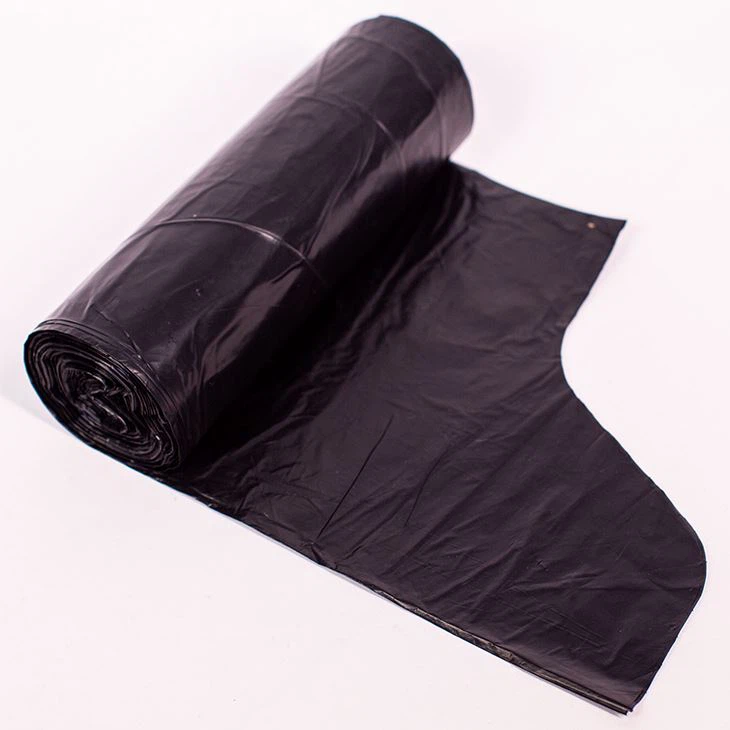 30 Gallon Flap Tie Large Garbage Bags Black
