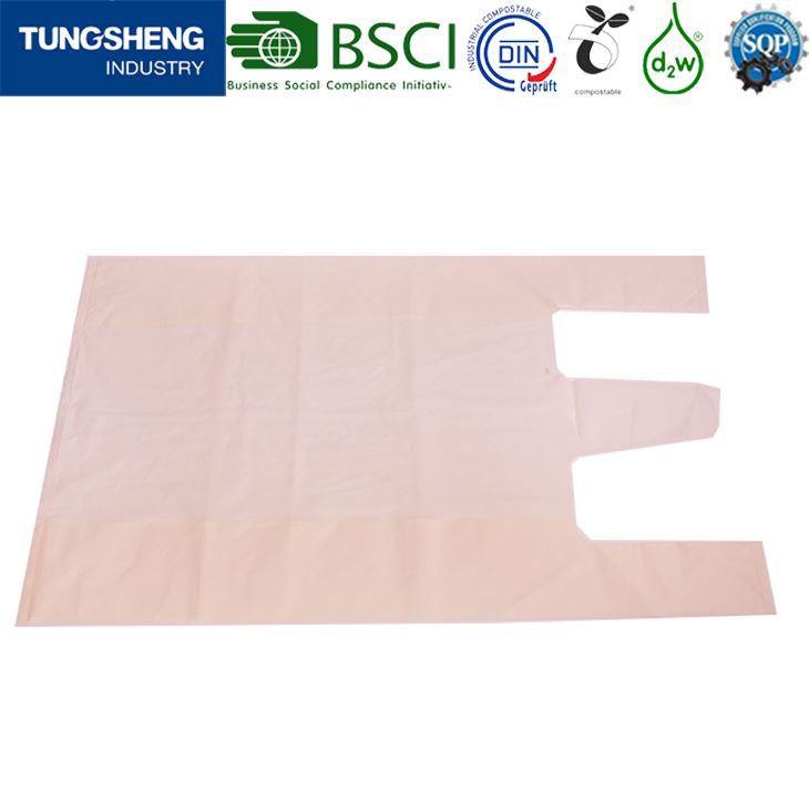 D2W Biodegradable T shirt Shopping Bags