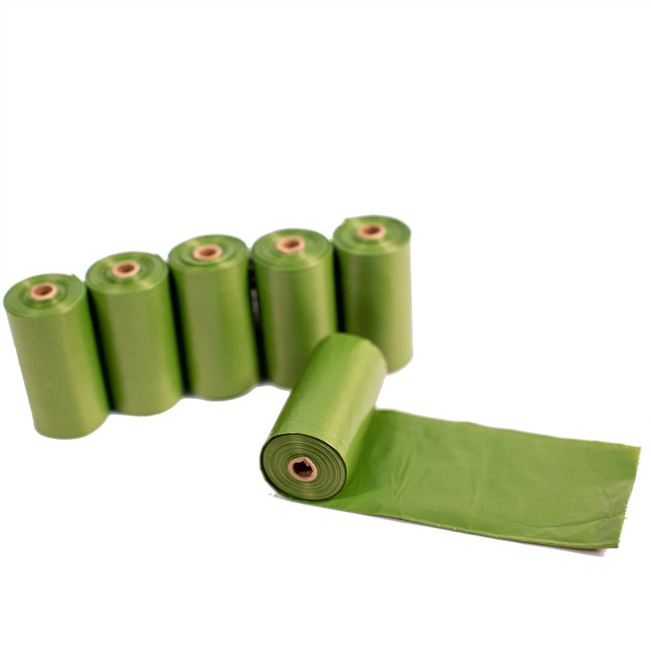 Wholesale Customized Disposable Dog Poop Bag 100% Compostable Pet Waste Bag Biodegradable Corn Starch Dog Poop Bag