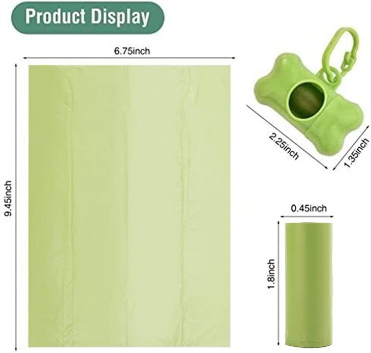 Wholesale Customized Disposable Dog Poop Bag 100% Compostable Pet Waste Bag Biodegradable Corn Starch Dog Poop Bag