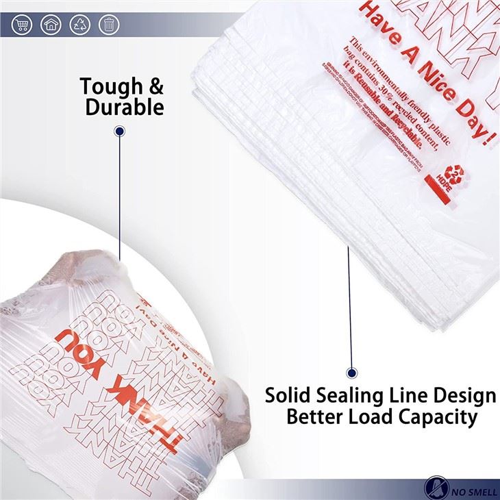 Wholesale Eco Custom Food Take Out Super Market T Shirt Bag Vest Bag Plastic